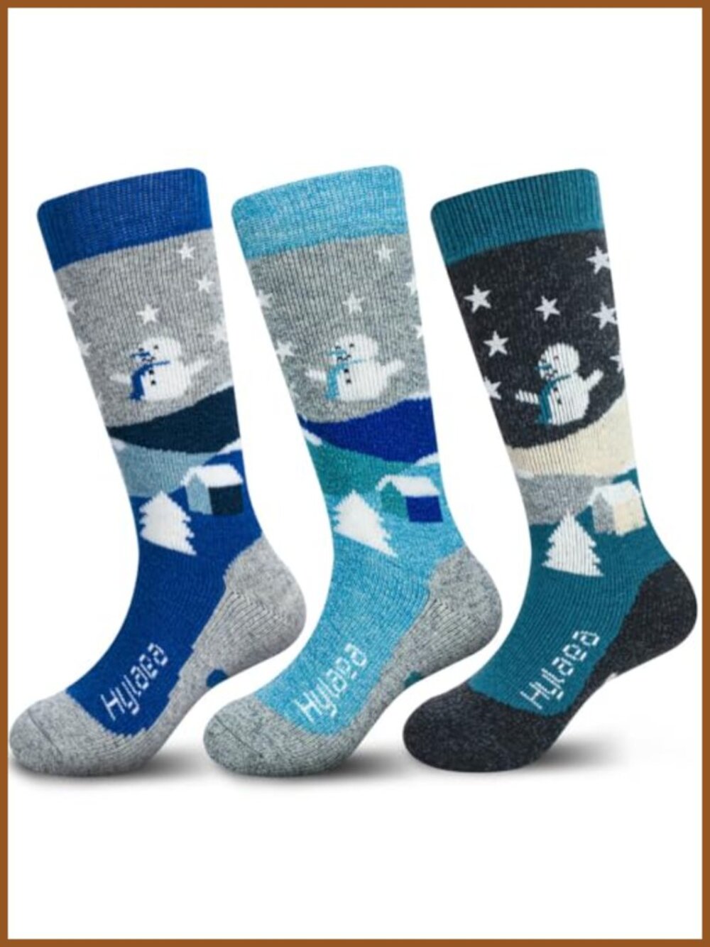 Kids Merino Wool Knee-High Thermal Ski Snowboard Socks Cushioned OTC